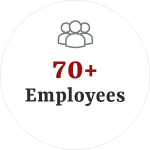 70+ Employees